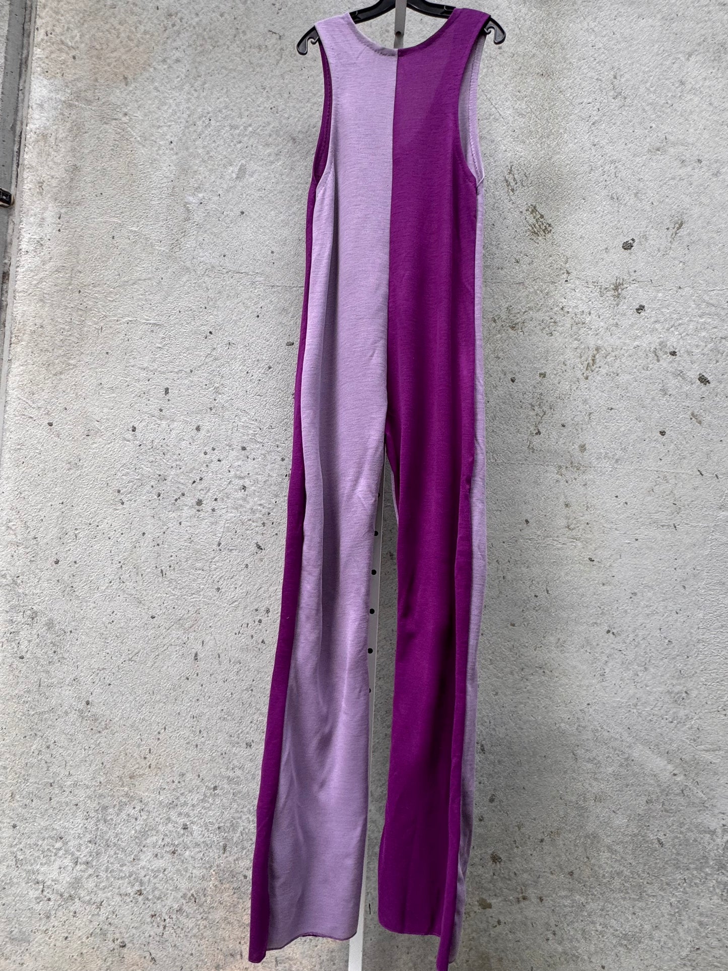 1970s Purple Two-Tone Jumpsuit