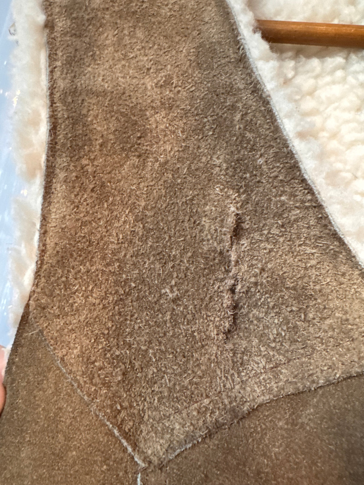 Late 1970s / Early 1980s Suede Sherpa Vest