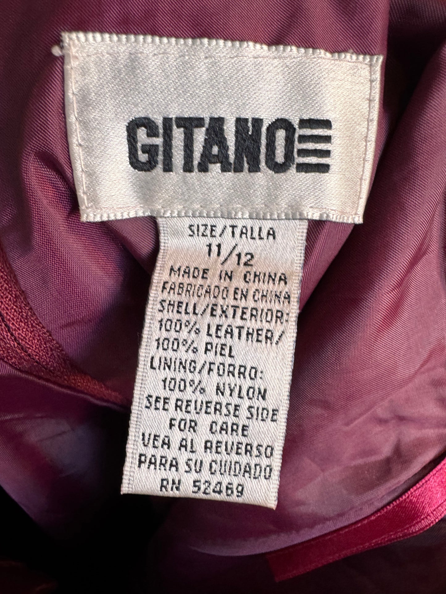 1970s Gitano Red Suede Maxi Skirt