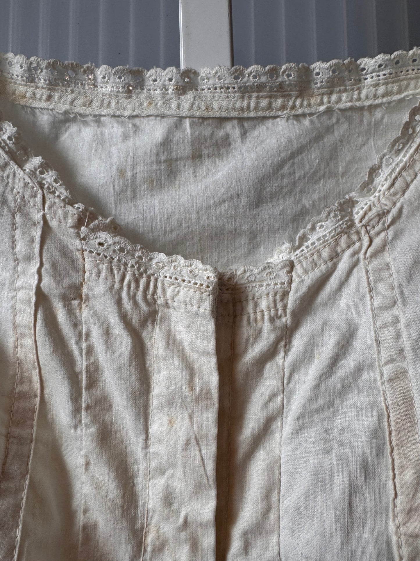 Edwardian White Corset Cover / Camisole