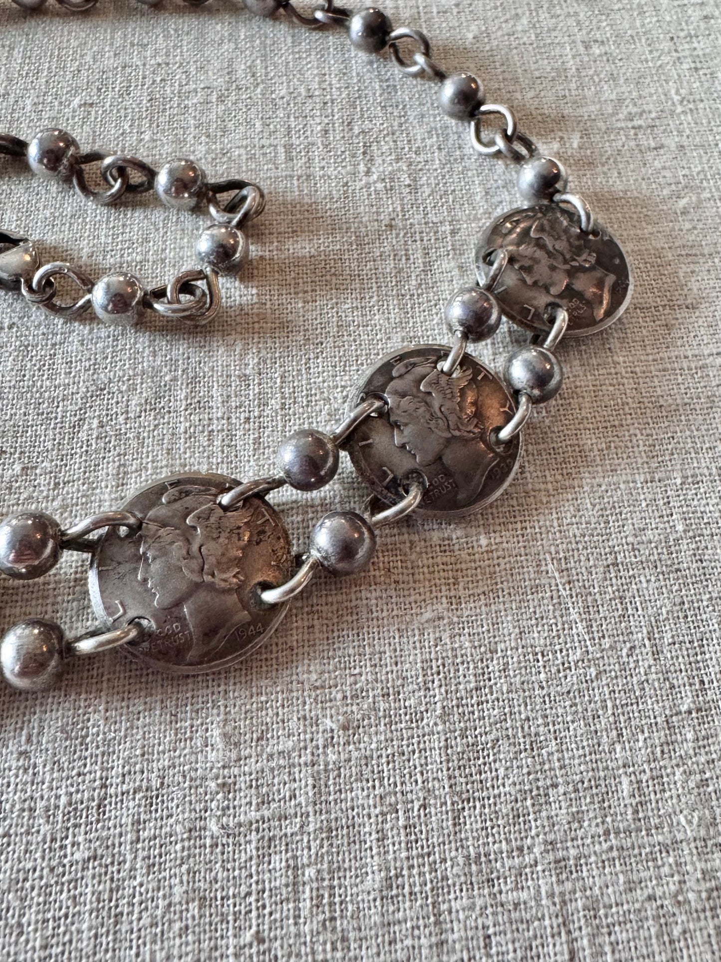 Silver Mercury Dime Silver Bracelet