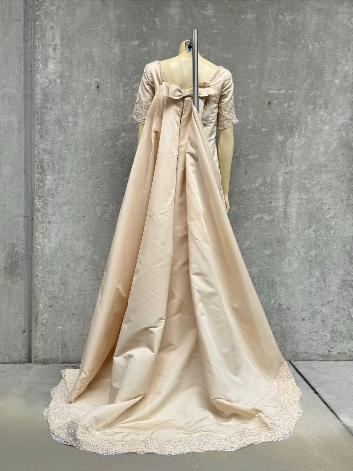 1960s Cream Wedding Dress