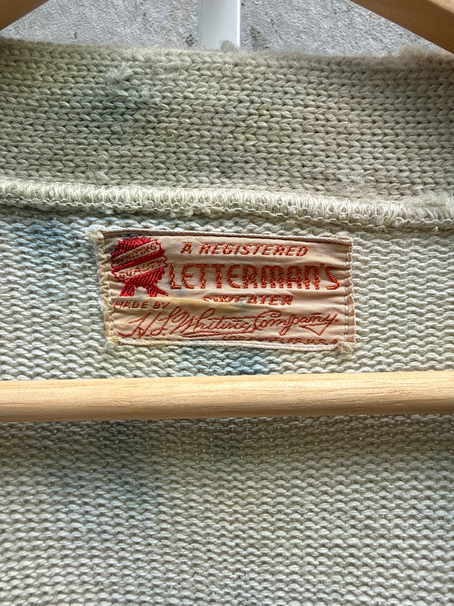 1950s Dyed Varsity Letterman’s Cardigan