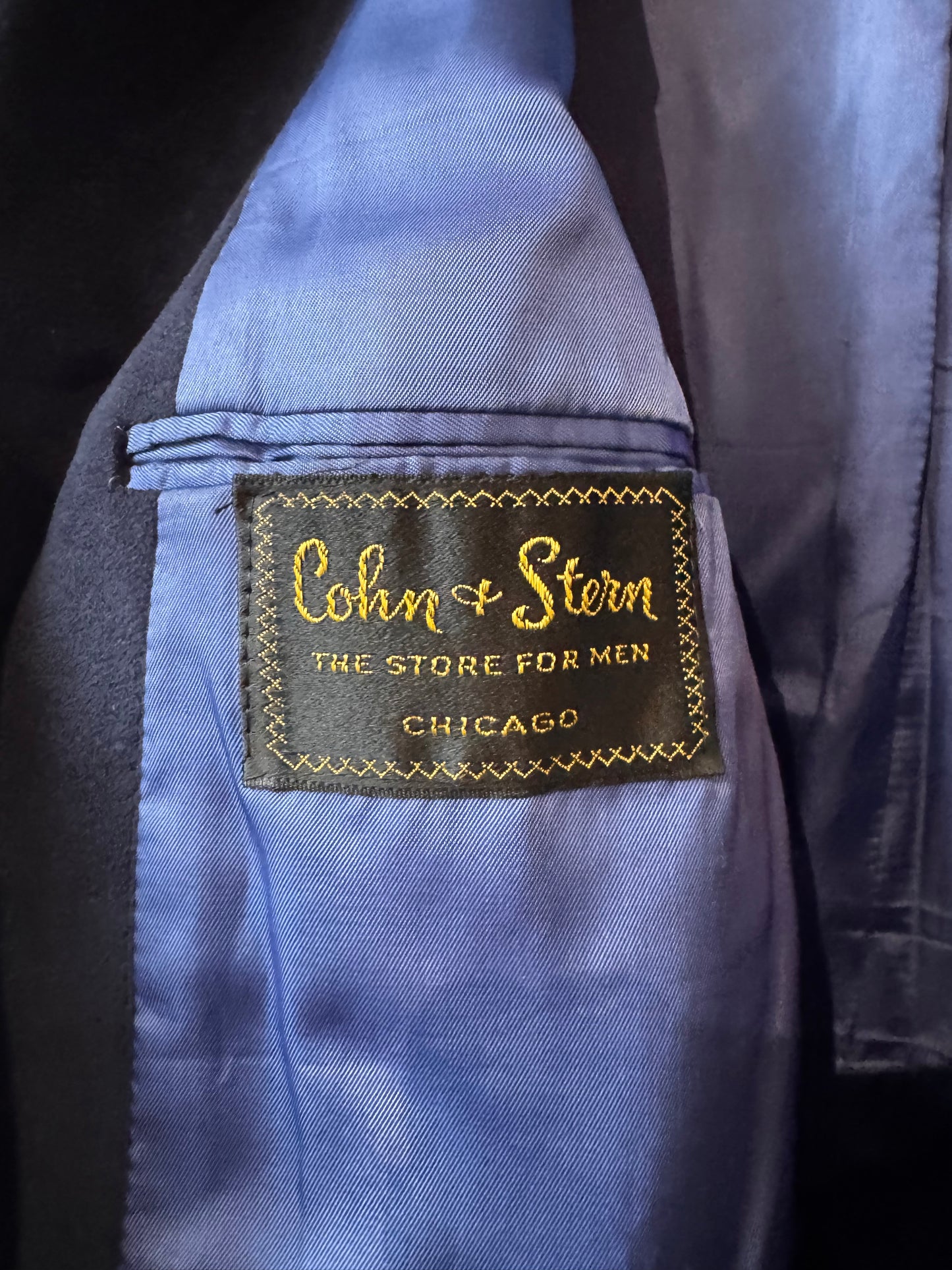 1960s Navy Wool Suit Jacket