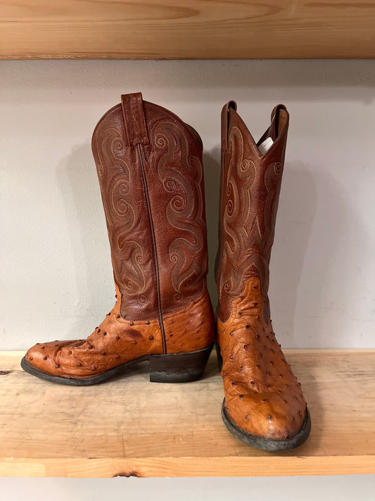 Tony Lama Brown Ostrich Boots