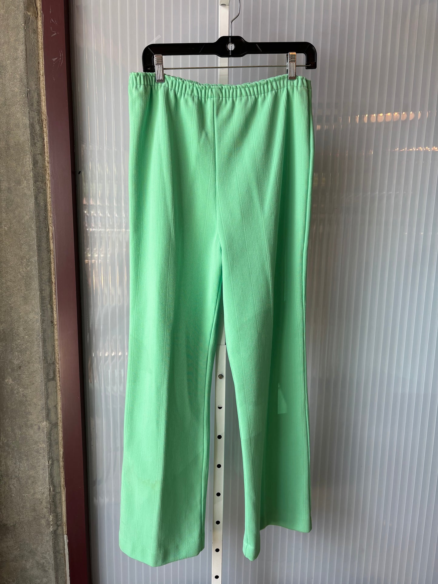 1970s Mint Green Vest & Pants Set w/ Silver Studs
