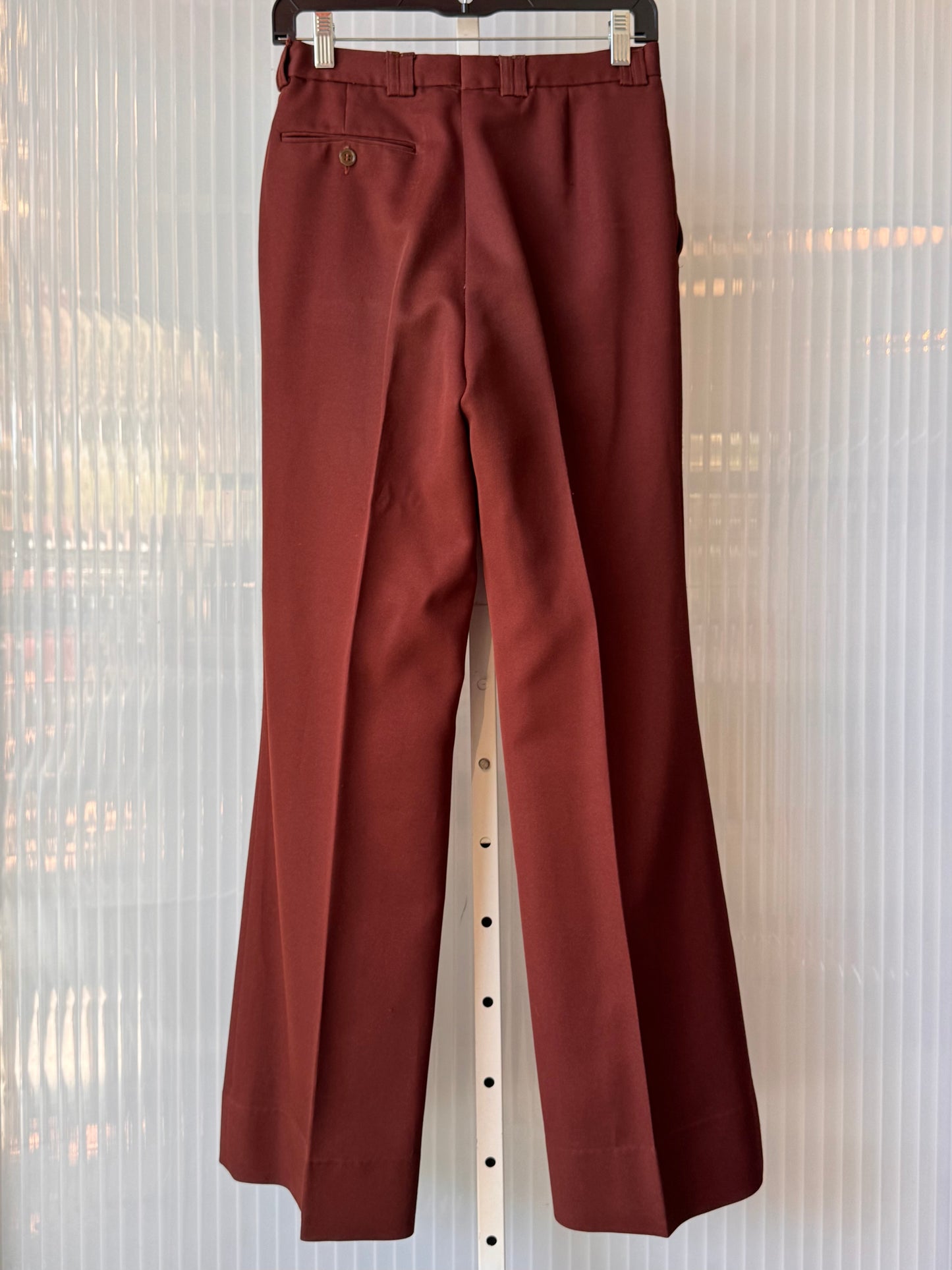 1970s Burgundy Trousers