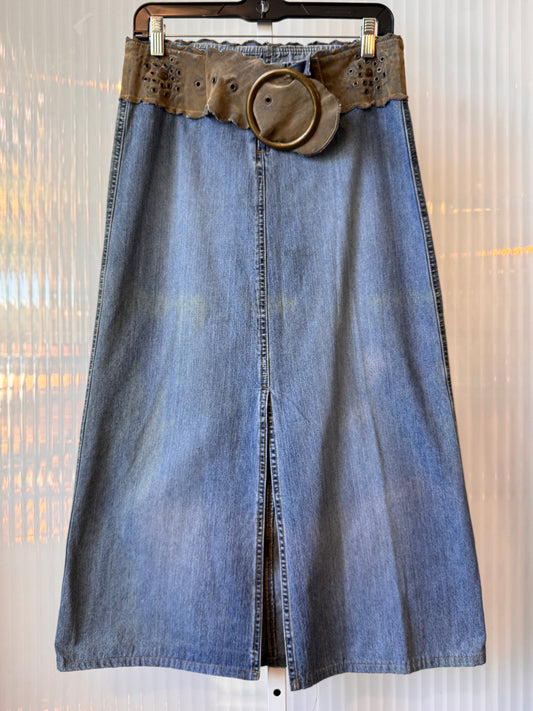 Y2K Angels Lightwash Denim Skirt
