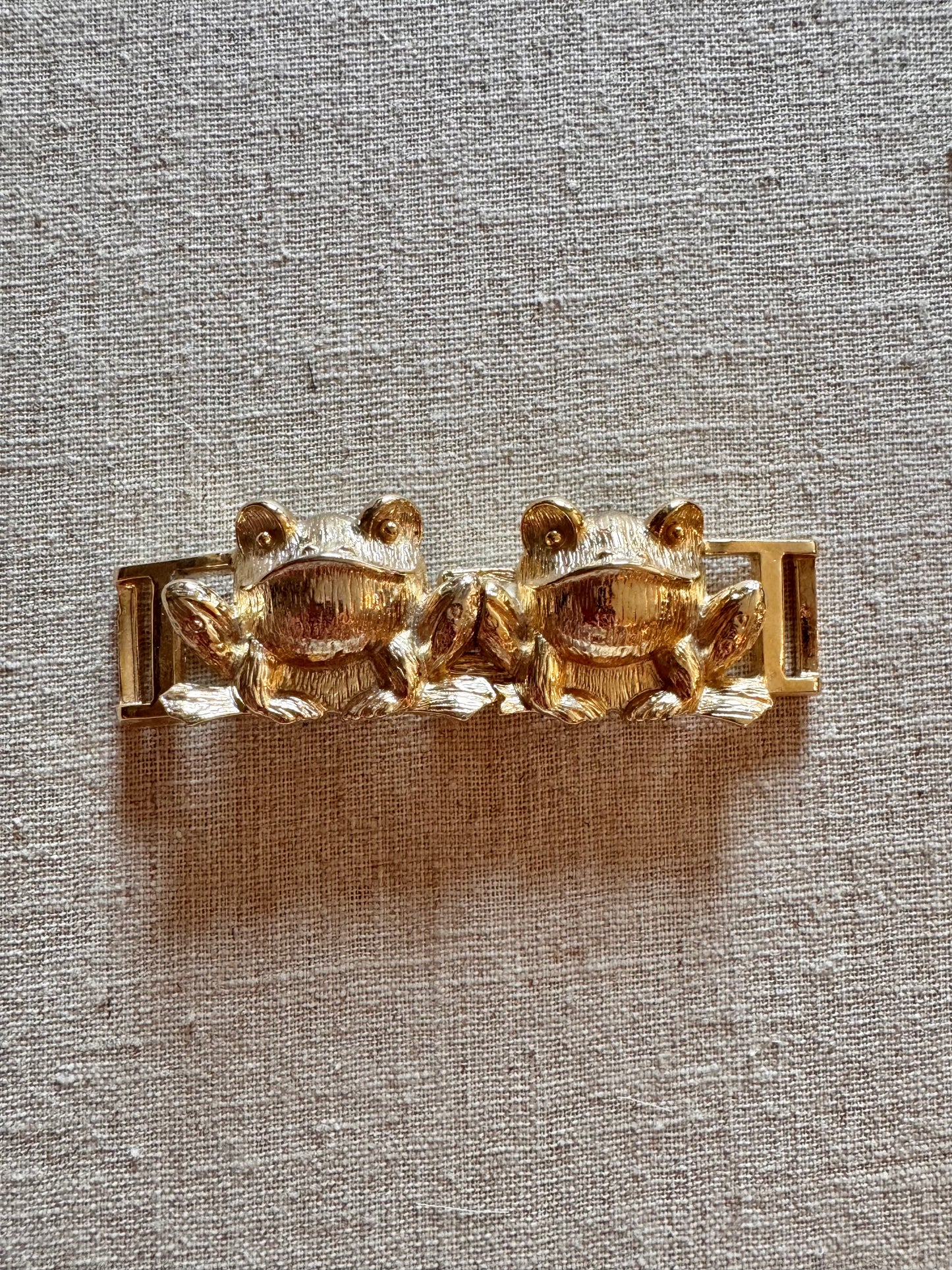 1980s TD Interlocking Frog Belt Buckle