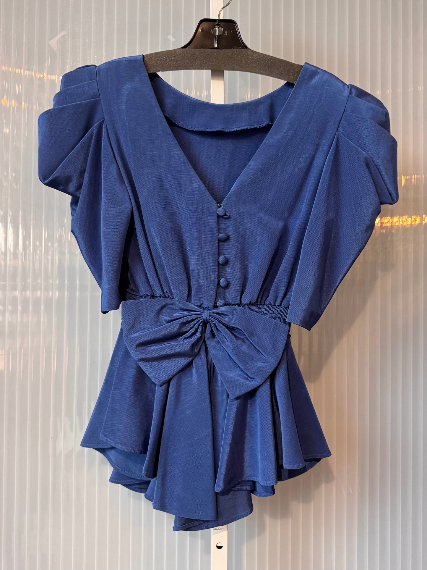 1980s Blue Top & Skirt Set