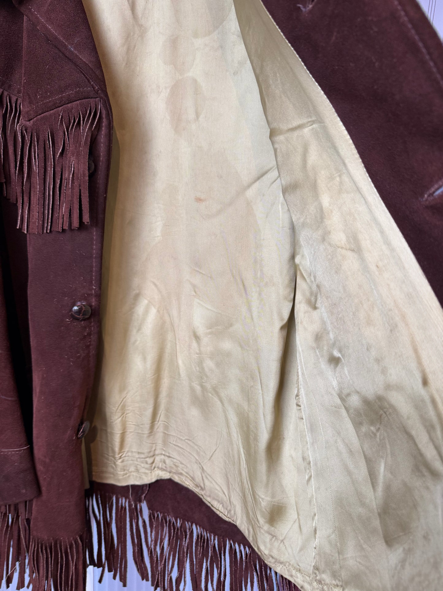 1970s Suede Fringe Western-Style Jacket