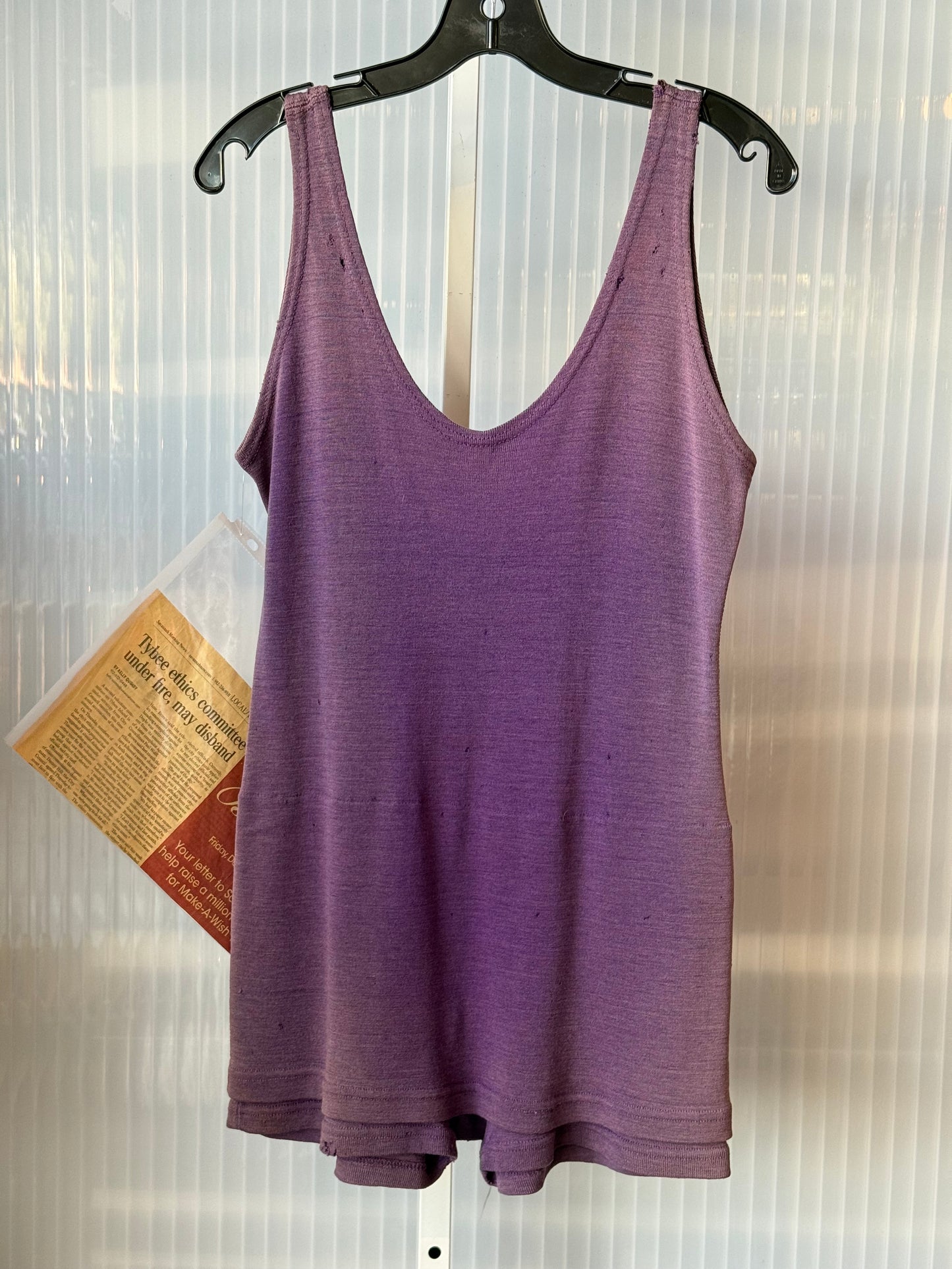 1920s Purple Layered One-Piece Swimsuit - Incredible Story