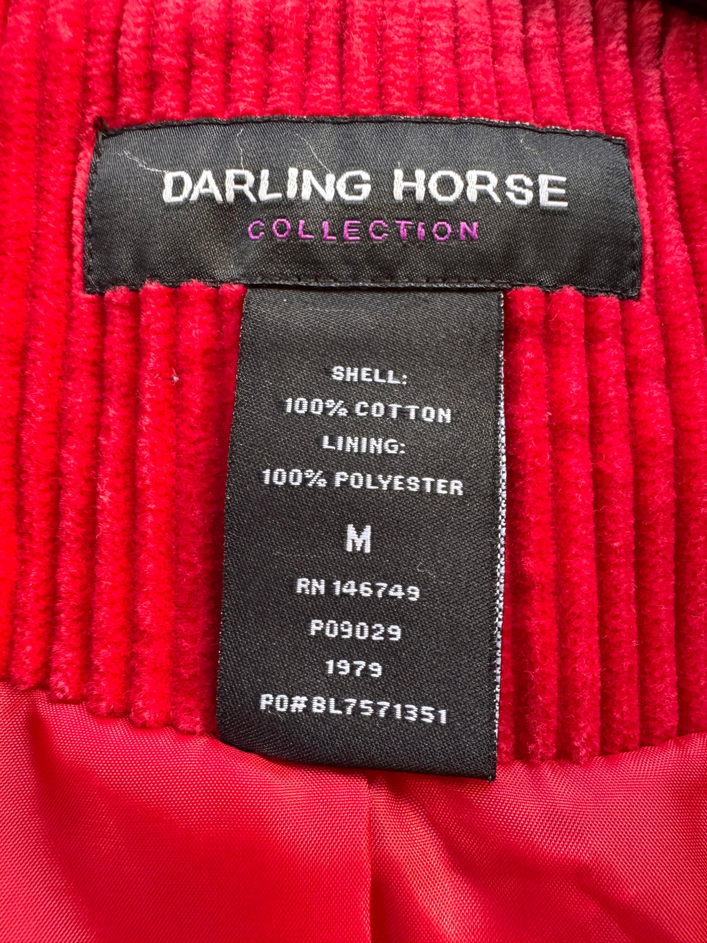 2000s Red Corduroy Coat