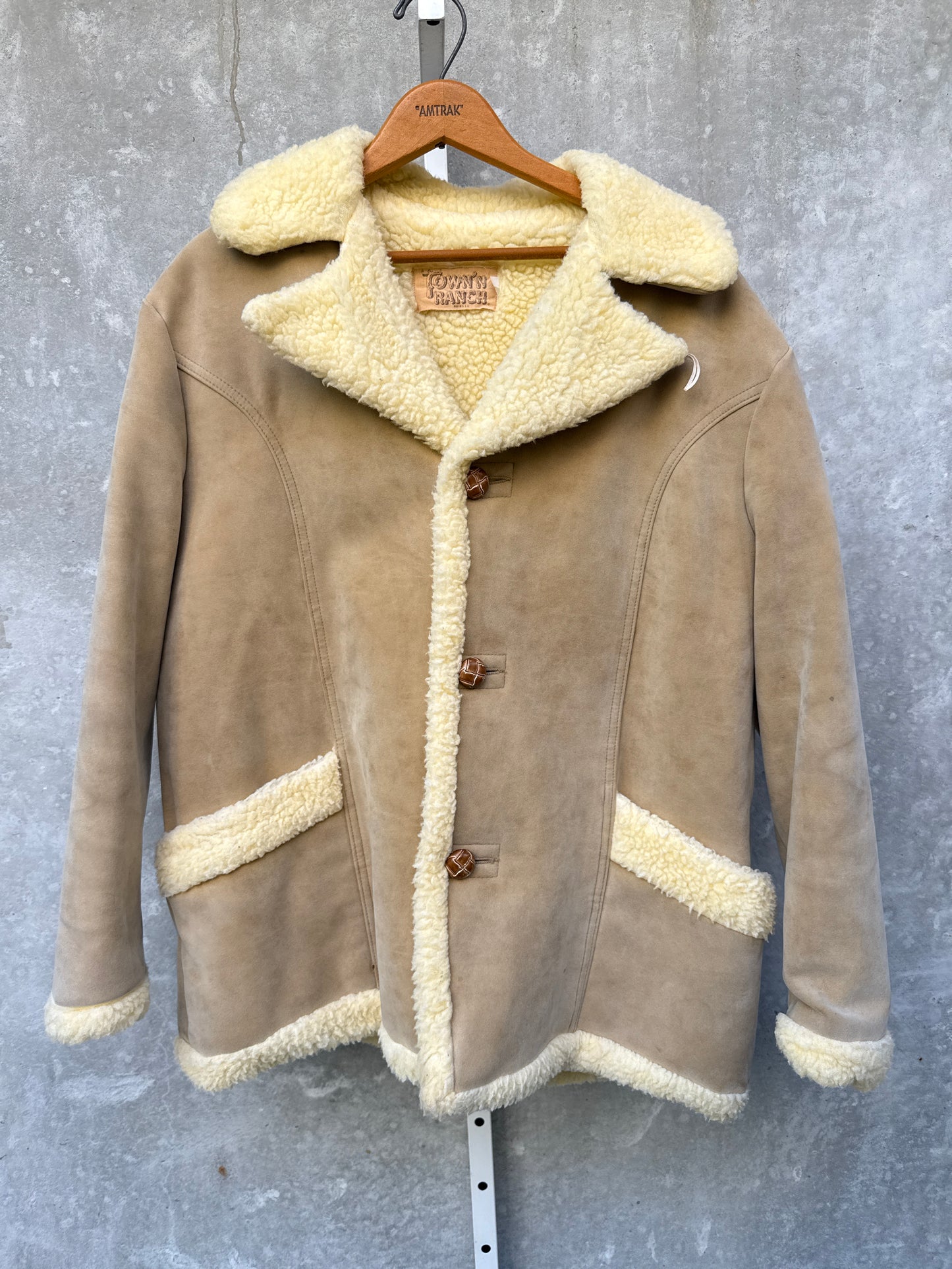1970s Suede Jacket with Sherpa Lining