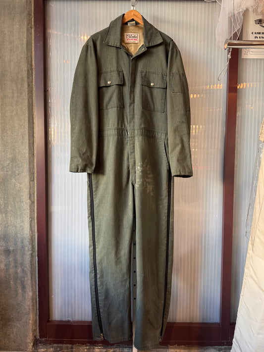 1970s? Green Workwear Jumpsuit