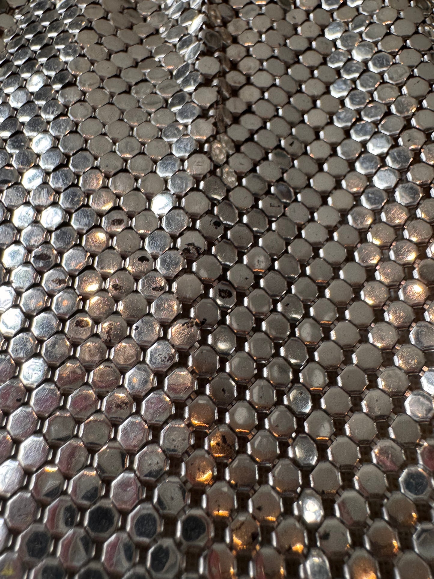 1940s Silver Mesh Clutch Purse