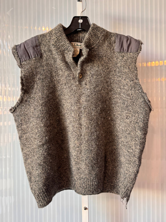 1980s Gray Felted Knit Sweater