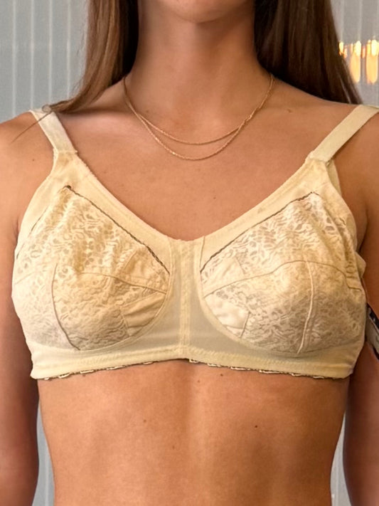1960s Cream Lace Bra
