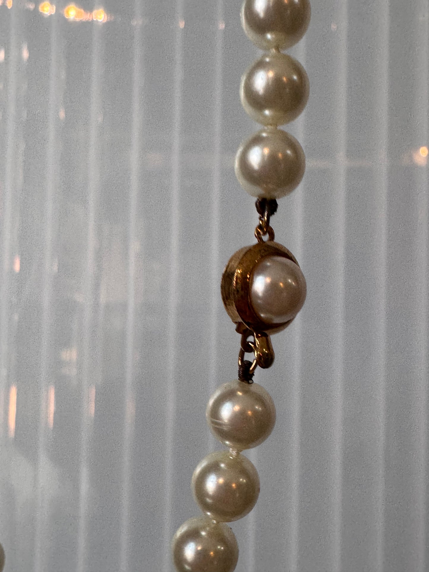 1960s Spanish Glass Pearl Necklace