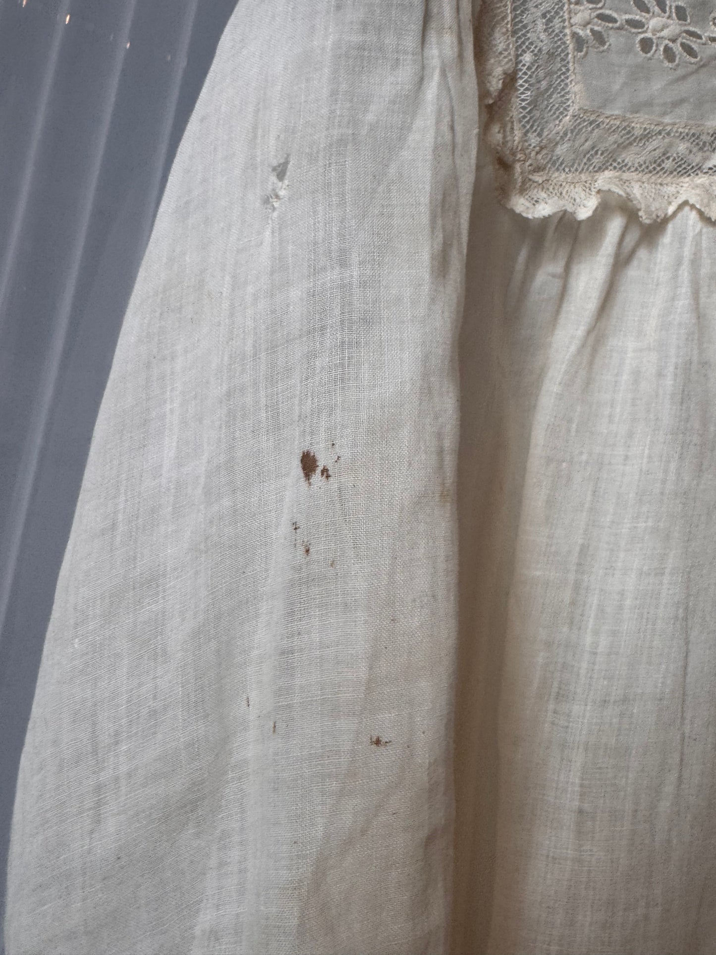 Edwardian Sheer Cream Lace Blouse