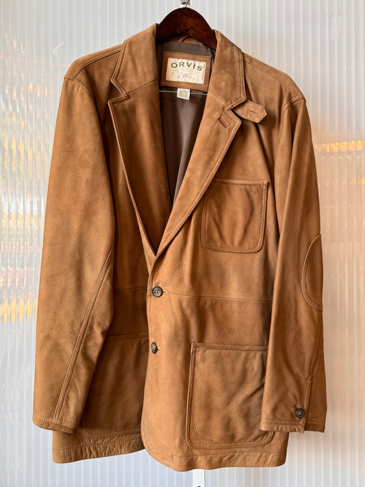 Y2K does 1970s Tan Leather Jacket