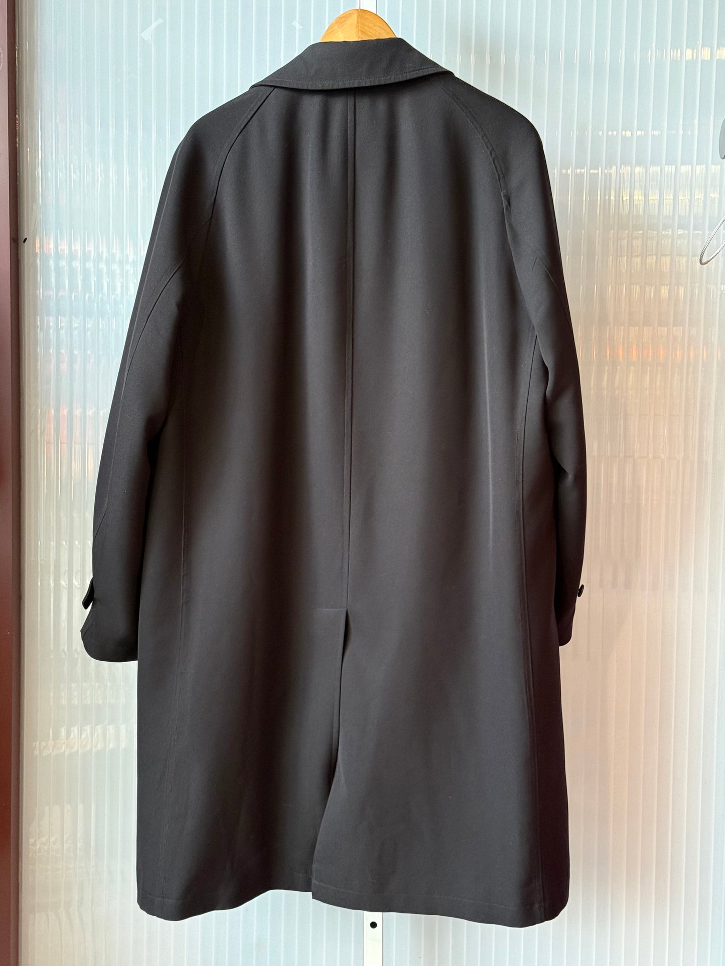 Mid-Length Black Trench Coat