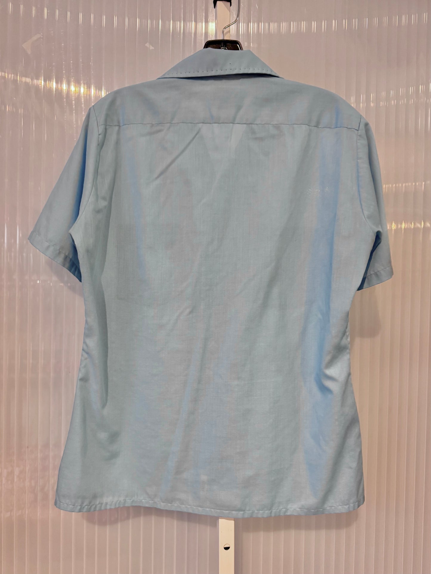 1950s Sky Blue Button Up Shirt