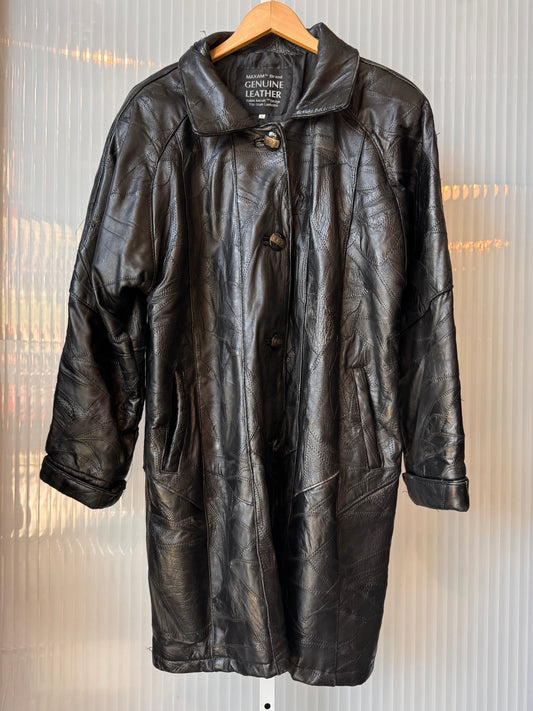 1990s Black Lambskin Leather Jacket
