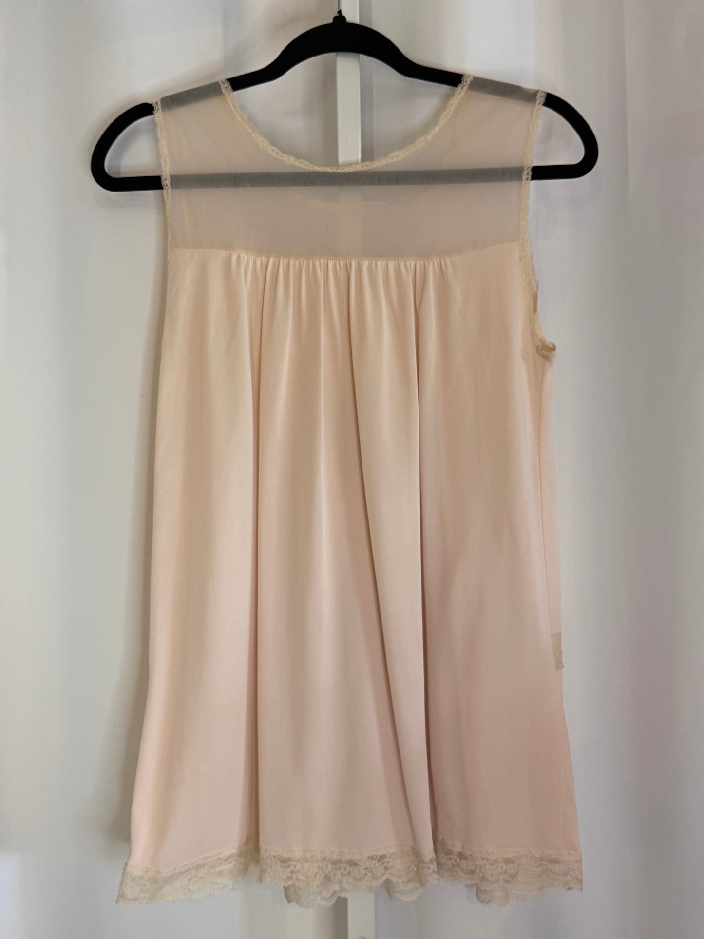 1960s Pink & Cream Pajama Top