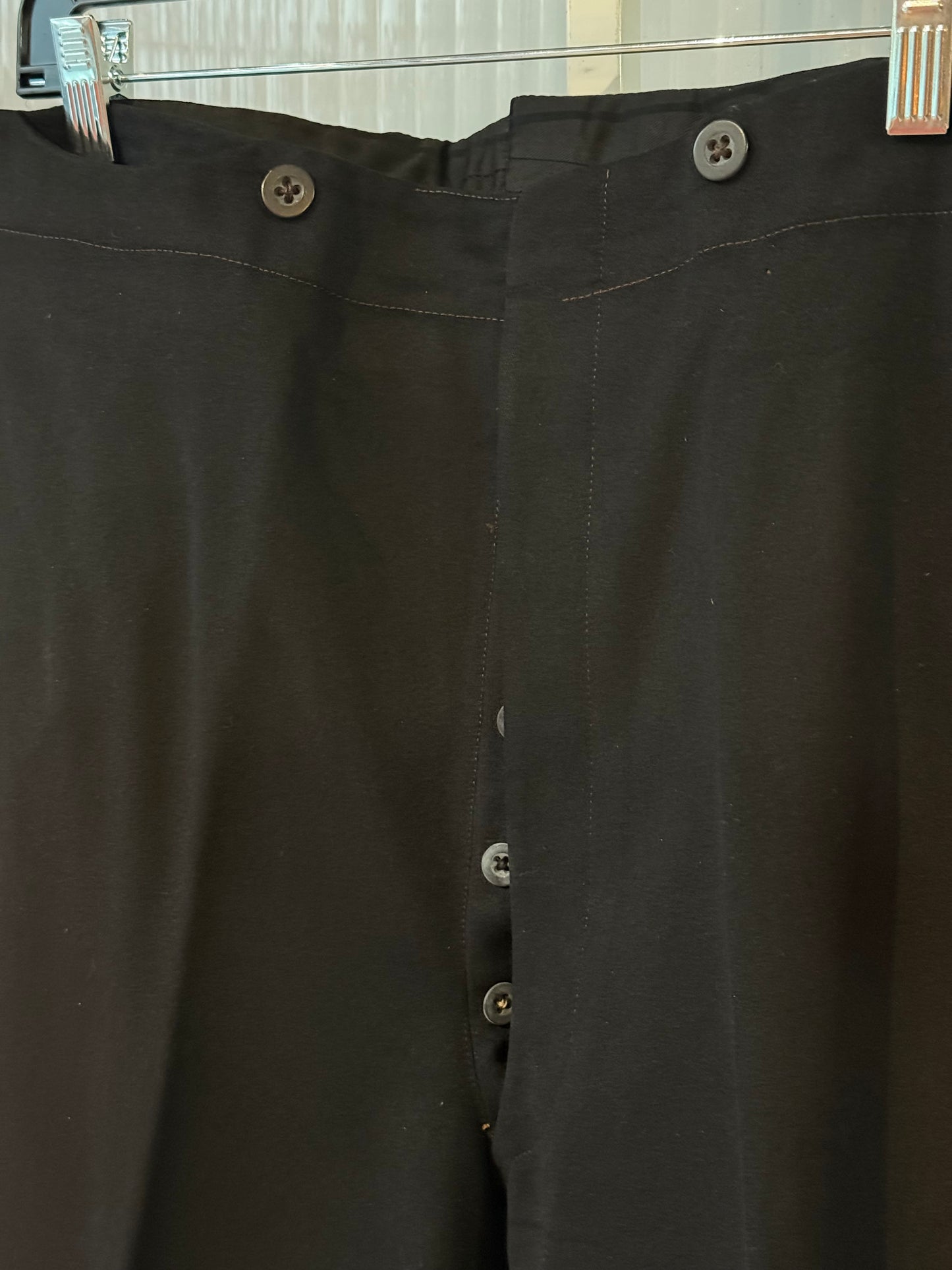 Edwardian Era Black Tailcoat Vest & Pants Set