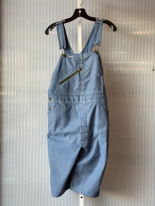 1970s Light-wash Denim-like Twill Overalls