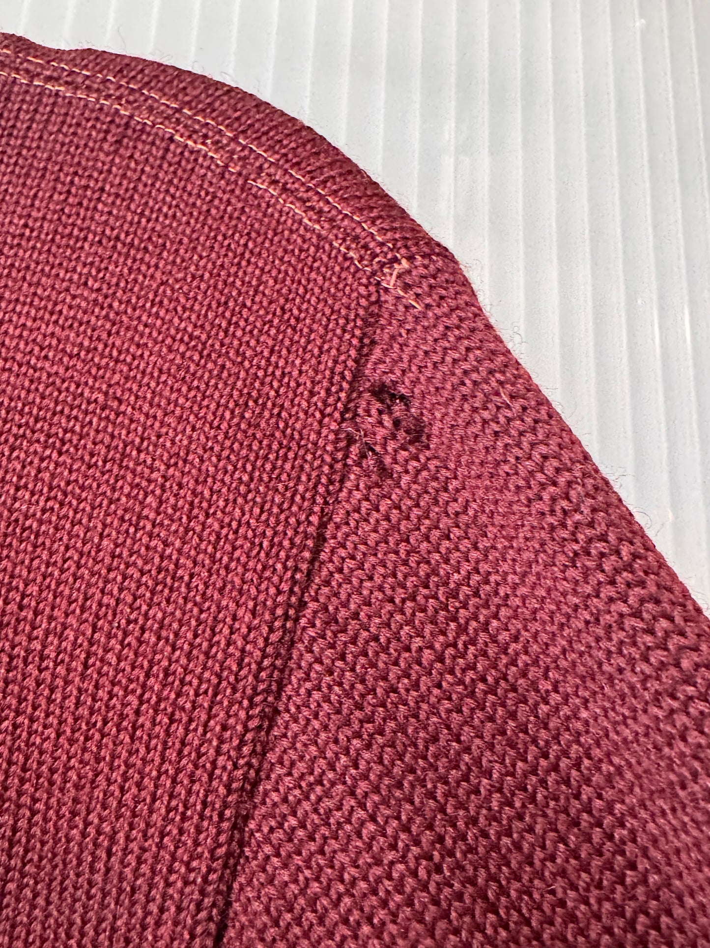 1950s Burgundy Knit Cardigan