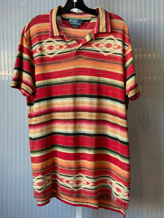 2000s Polo Native Western Print Collared Shirt