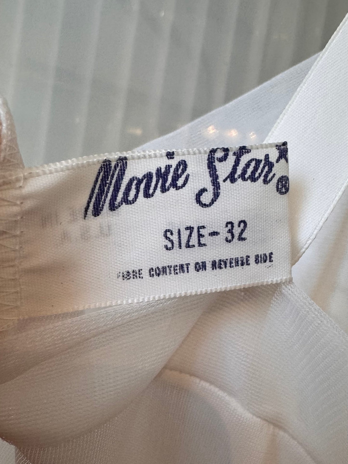 1960s Lace Hem Sheer White Slip