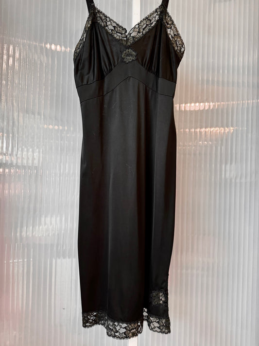 1950s Heiress Black Slip