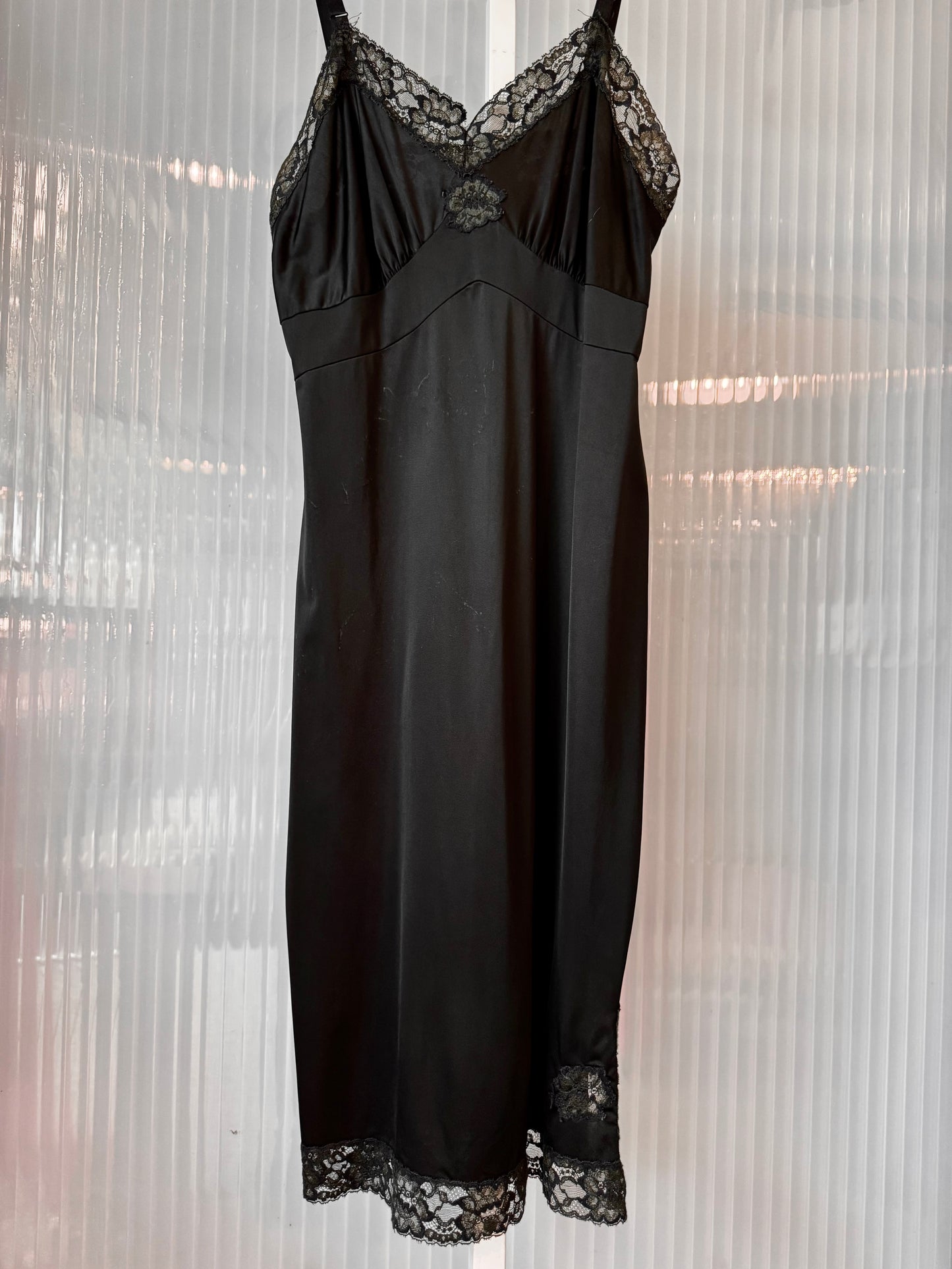 1950s Heiress Black Slip