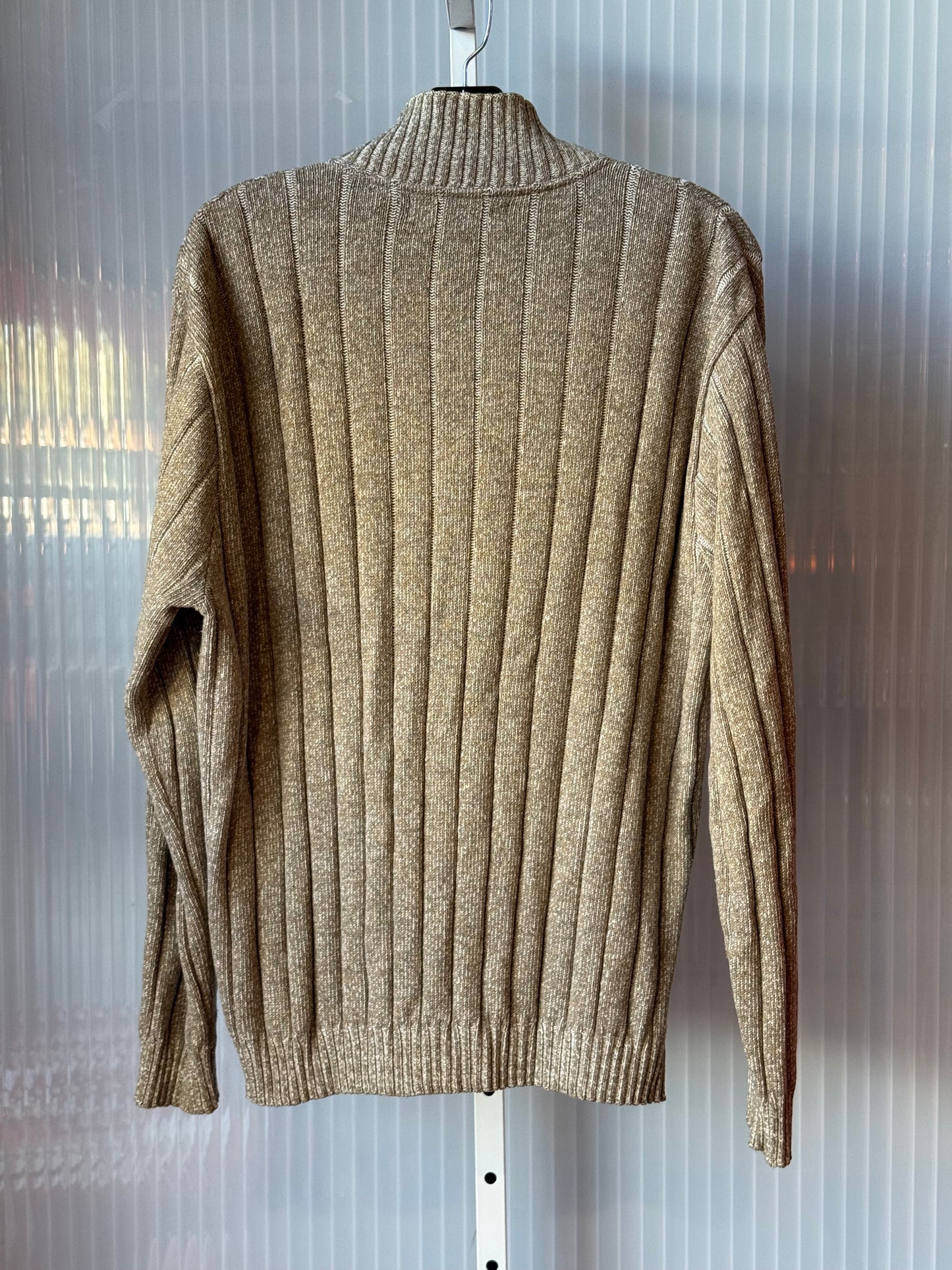 Cream Oscar De La Renta 1/4 Zip Sweater