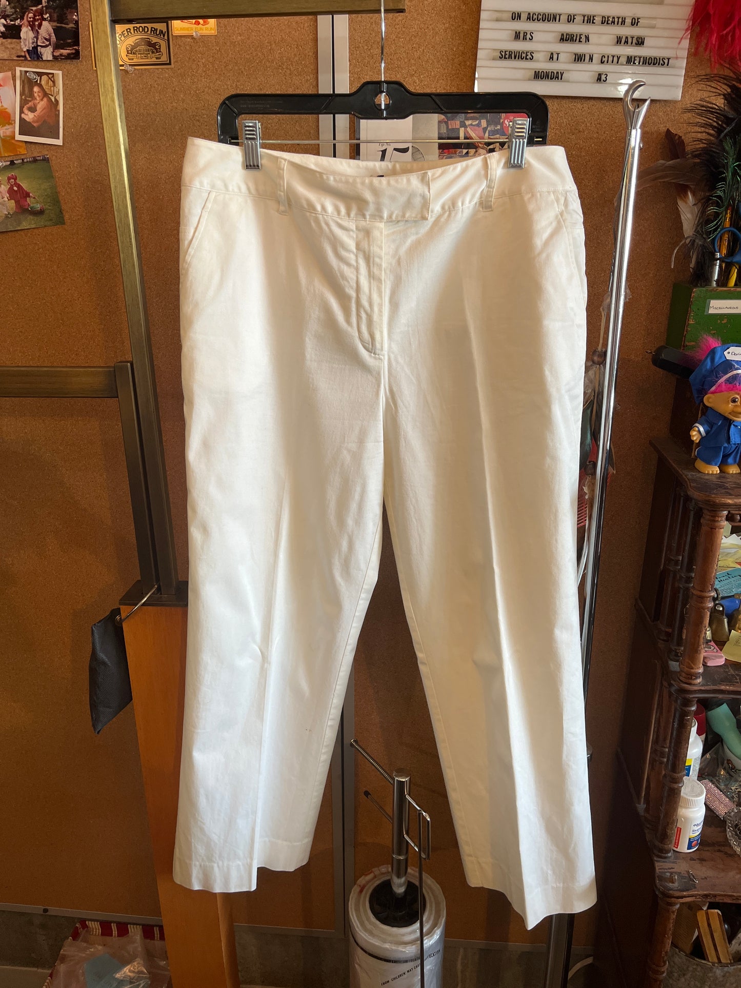 1990s Bob Mackie White Pants