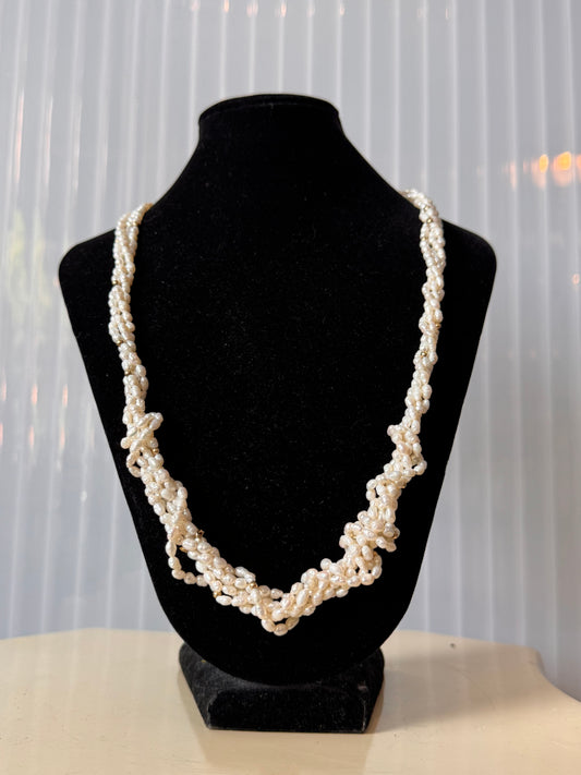 Multi-strand White Freshwater Pearl Necklace
