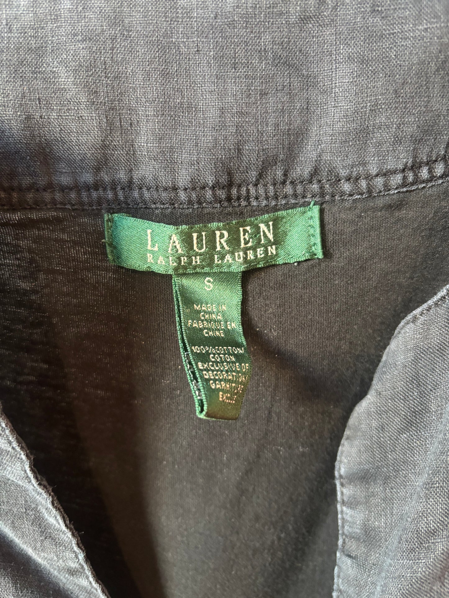 2000s Ralph Lauren Black Tunic Top