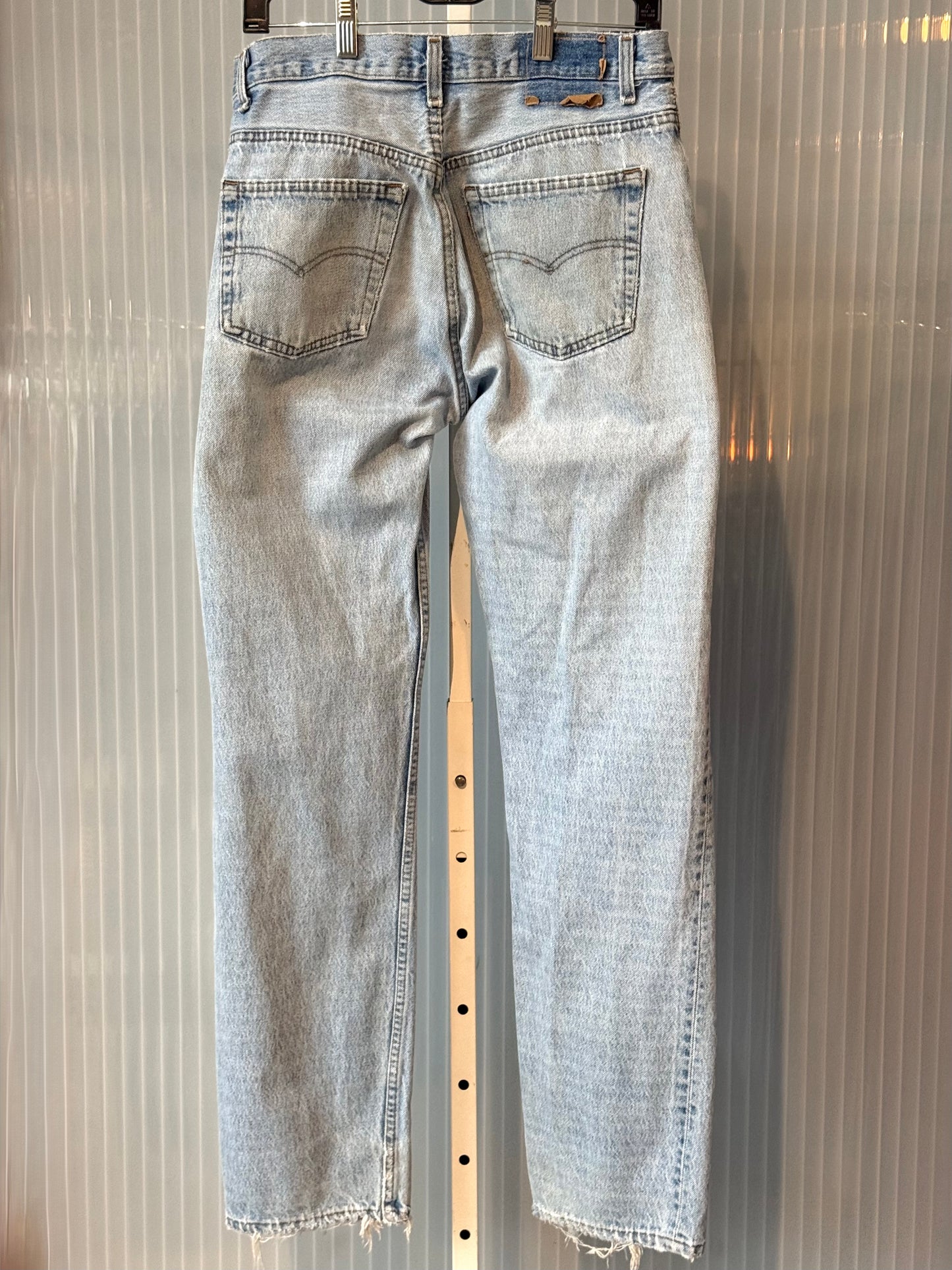1980s Levi’s 550 Distressed Light Wash Jeans