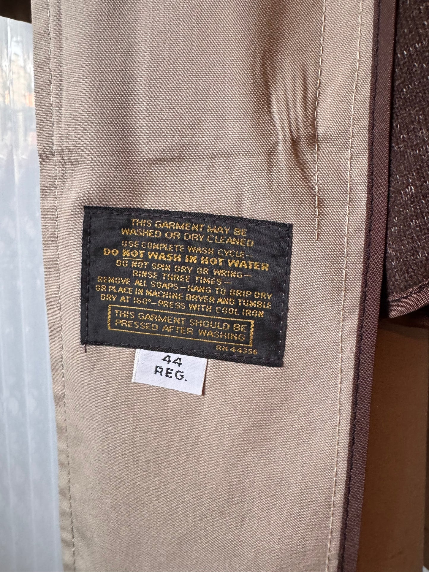 1970s Tan Trenchcoat with Faux-fur Lining