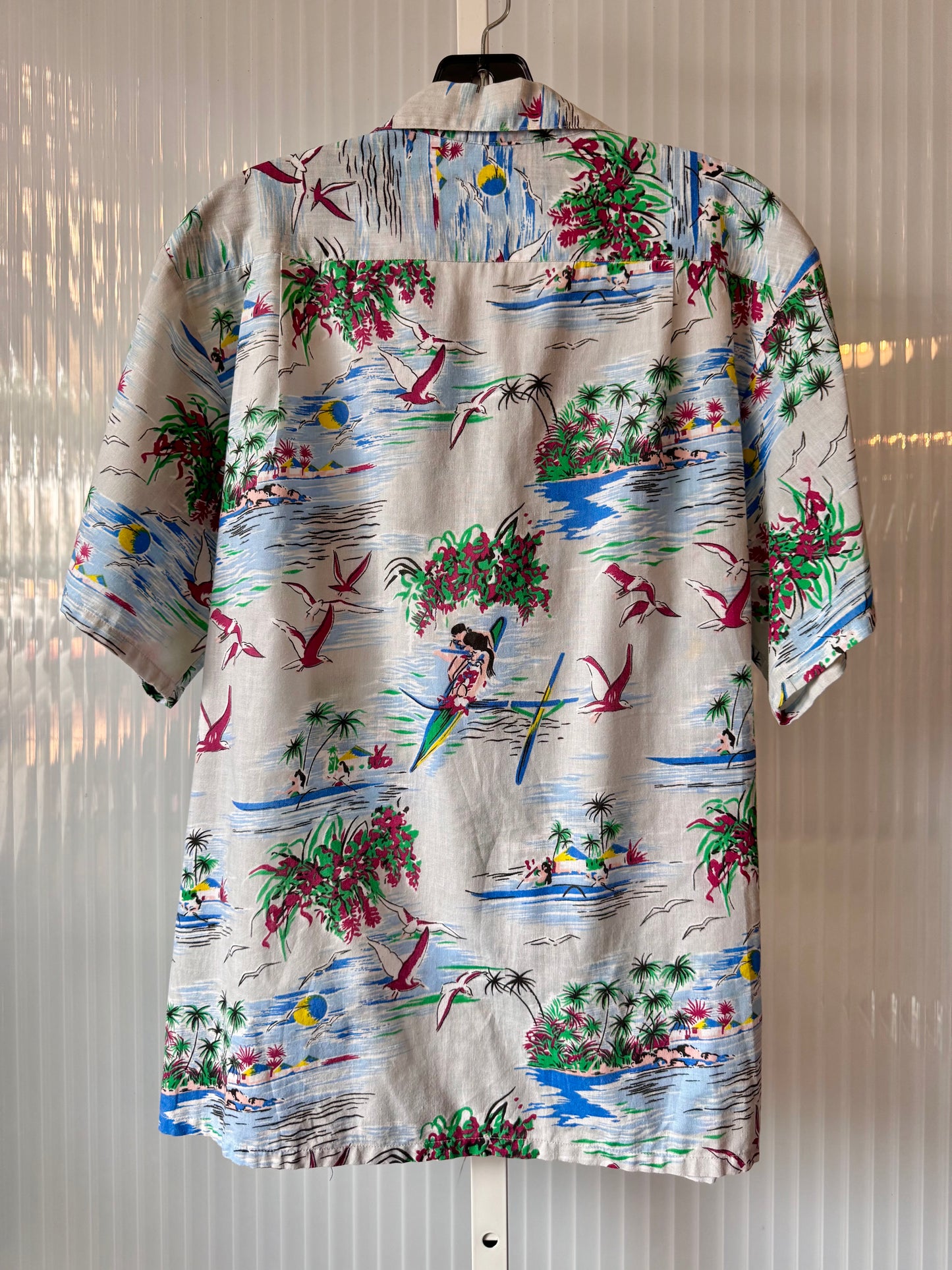 Blue & Gray Hawaiian Shirt