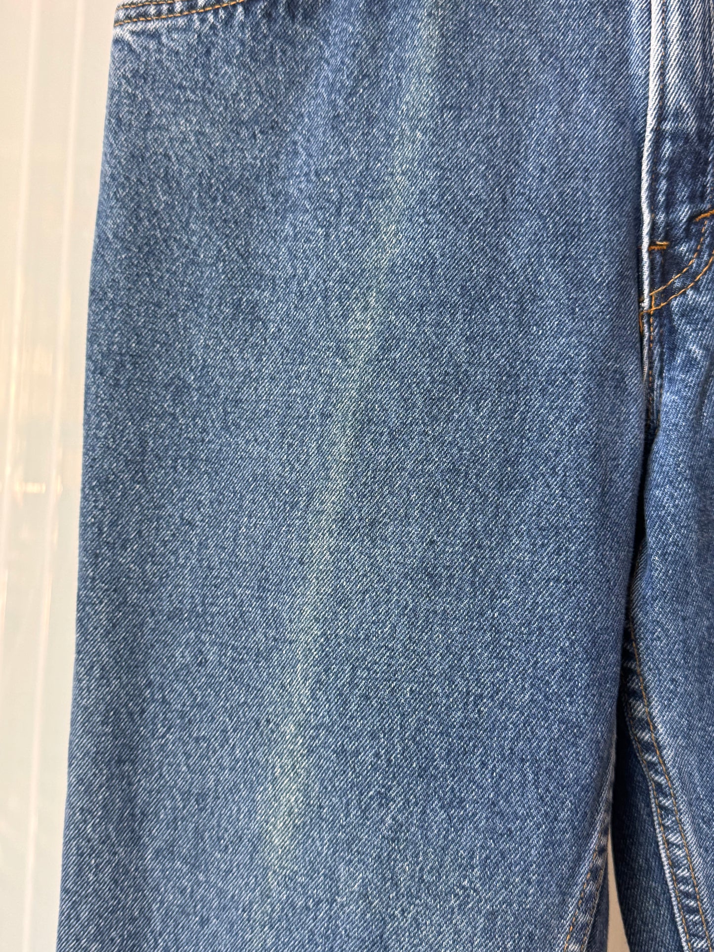 1980s Orange-Tab Levi's Blue Jeans
