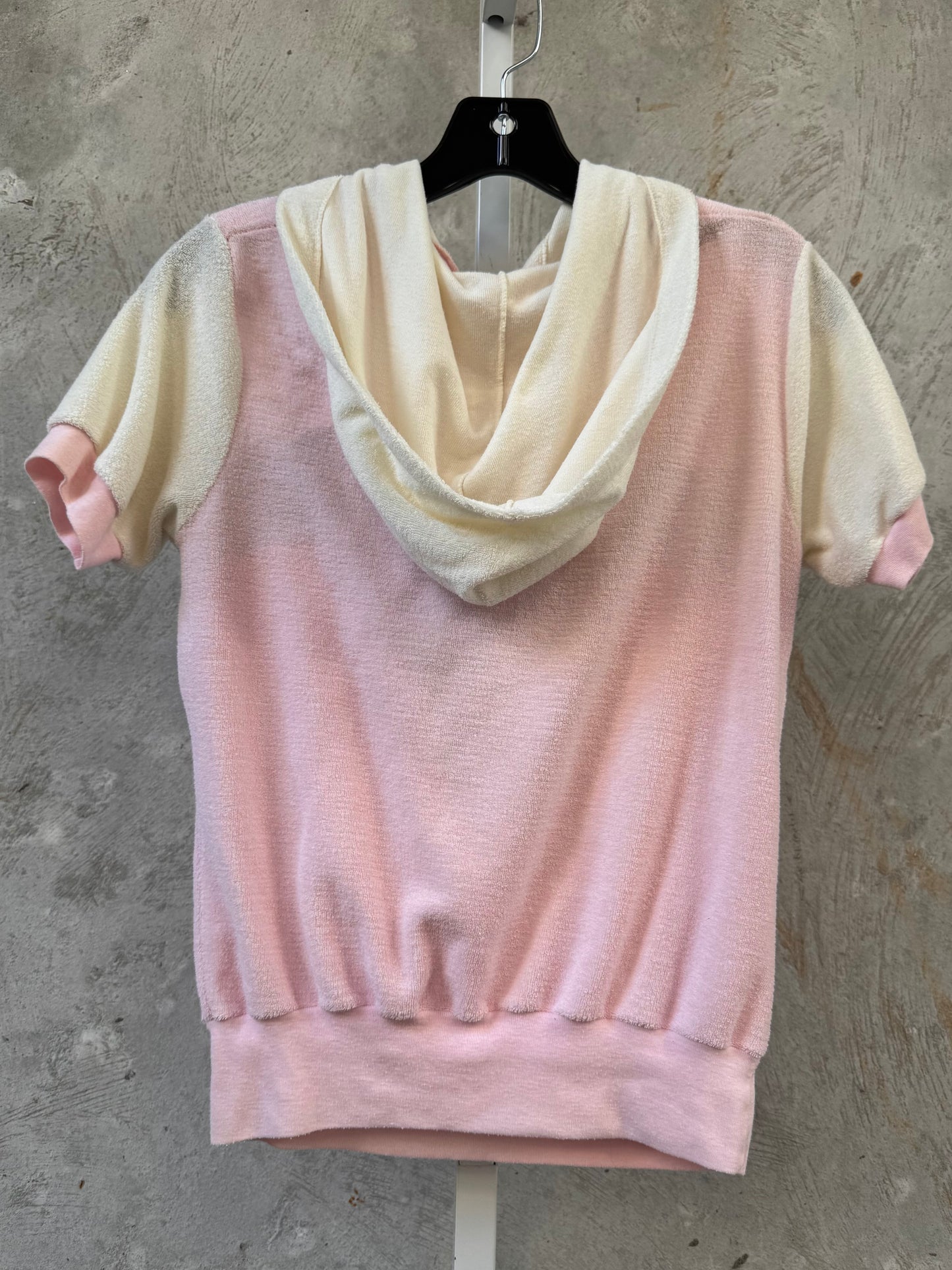 1980s Terry Cloth Quarter Zip Top