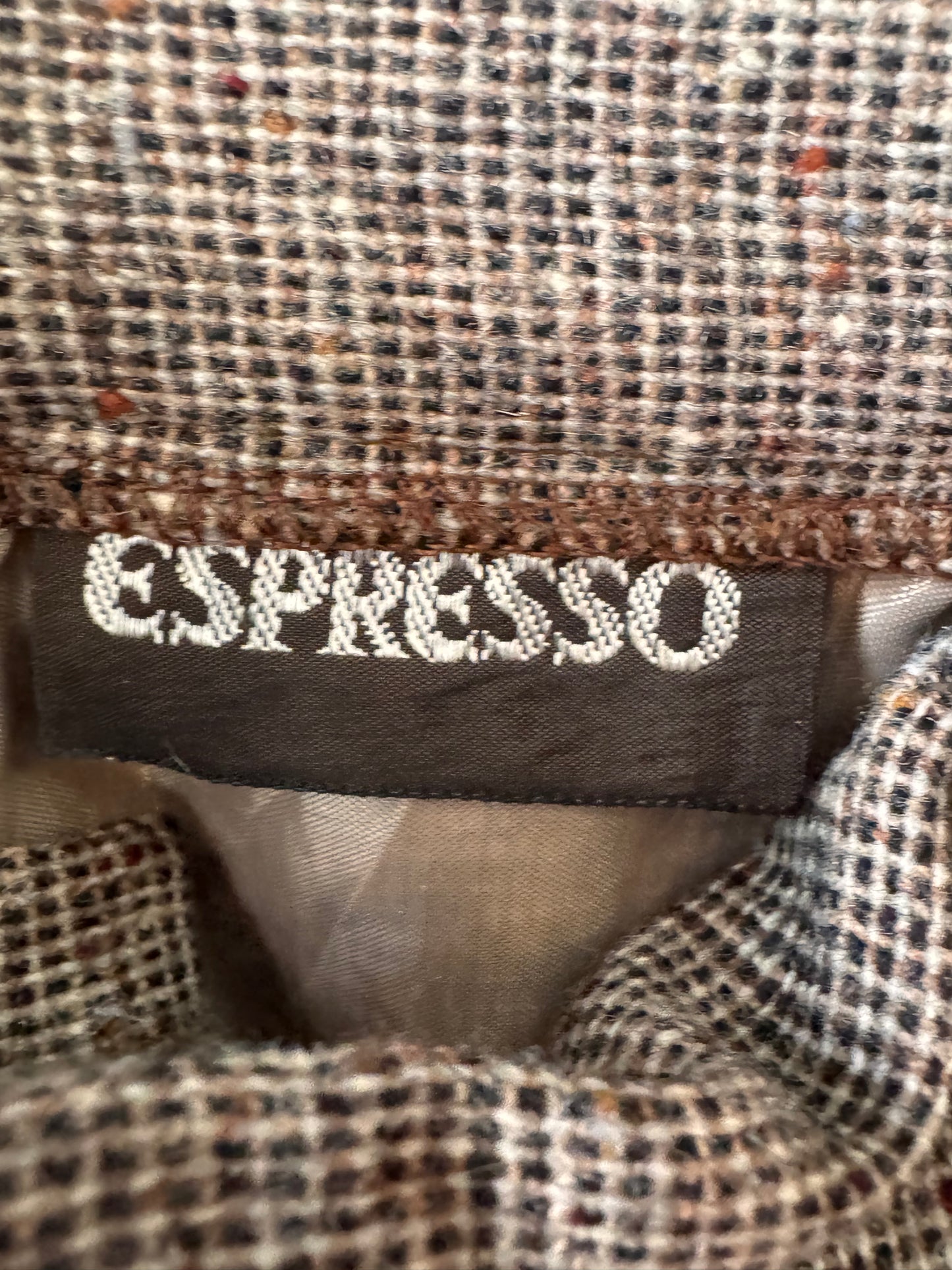 1980s Brown tweed Pleated Trousers