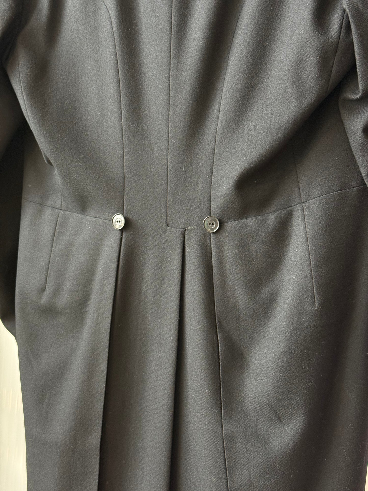 Black Wool Tailcoat & Pants Set