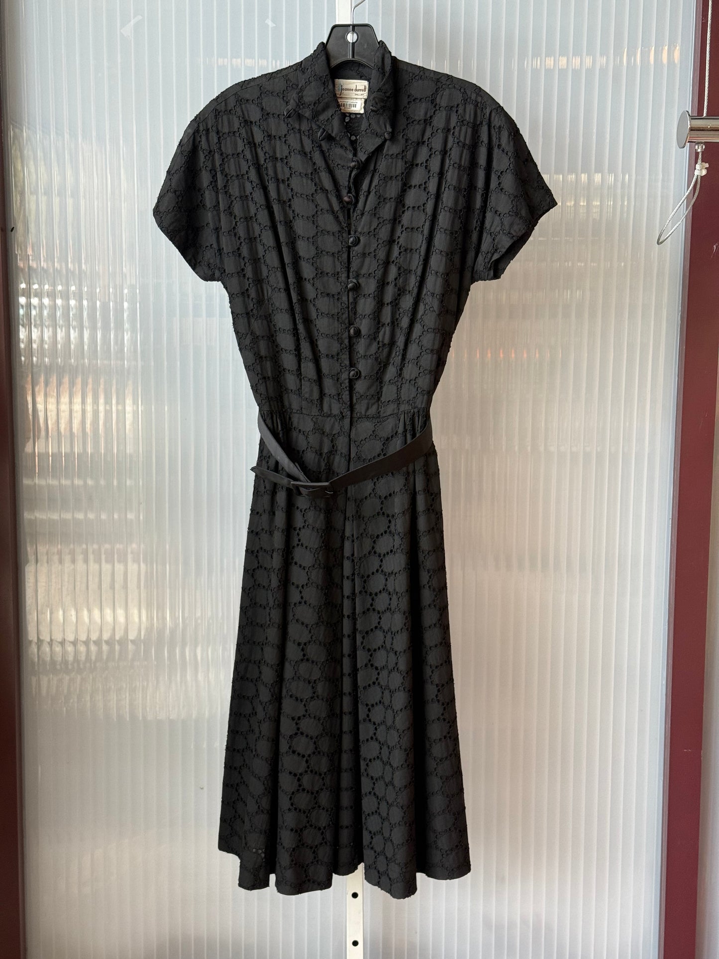 1960s Black Sheer Layered Dress