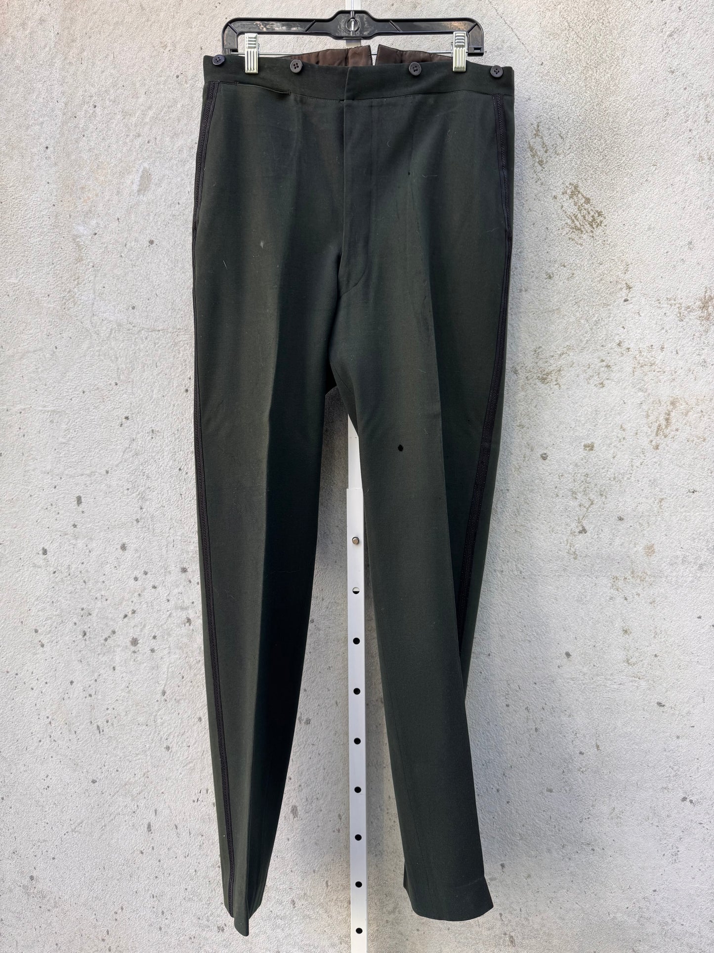 Edwardian Green & Black Tailcoat Vest & Pants Set