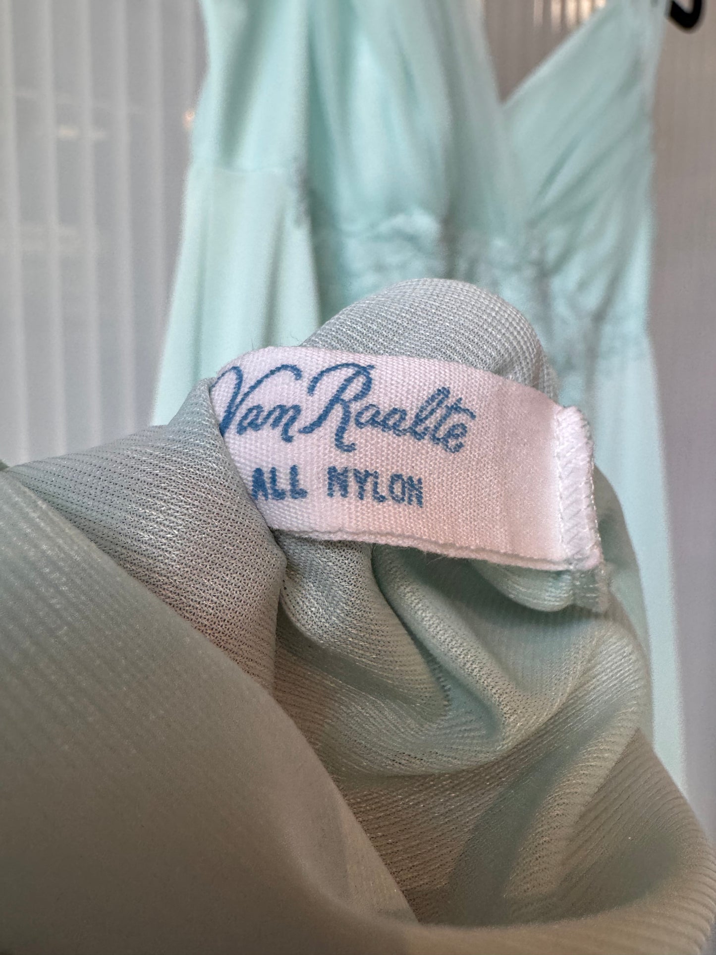1950s Mint Blue Nightgown